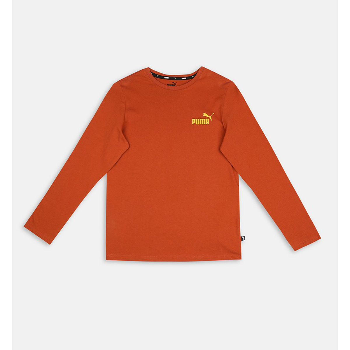 Puma Ess No 1 Logo Ls Boys Brown Tshirt Buy Puma Ess No 1 Logo Ls