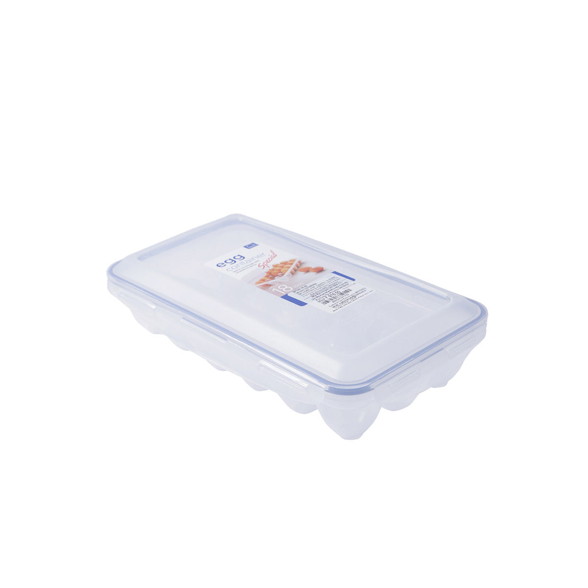 Lock & Lock Classic Plastic Airtight Egg Storage Container With Leak