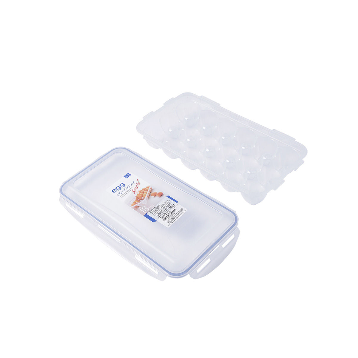 Lock & Lock Classic Plastic Airtight Egg Storage Container With Leak