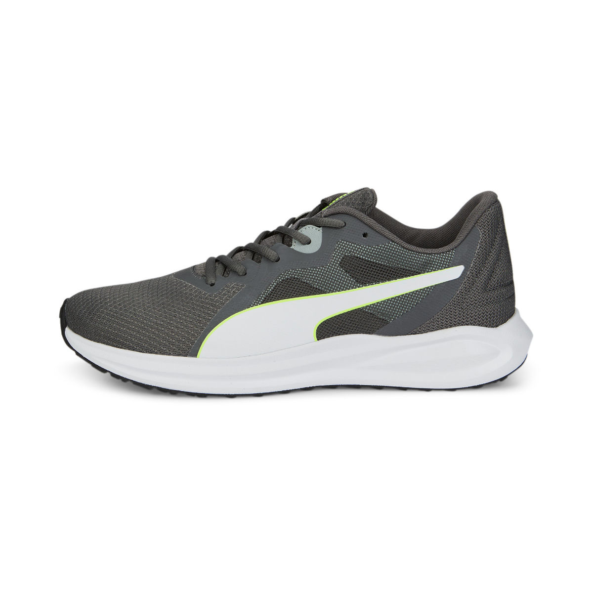 puma men grey running shoes