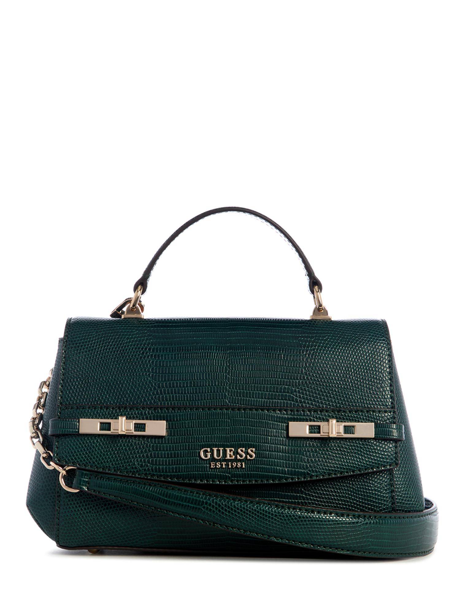 Guess Green Textured Hand Bag