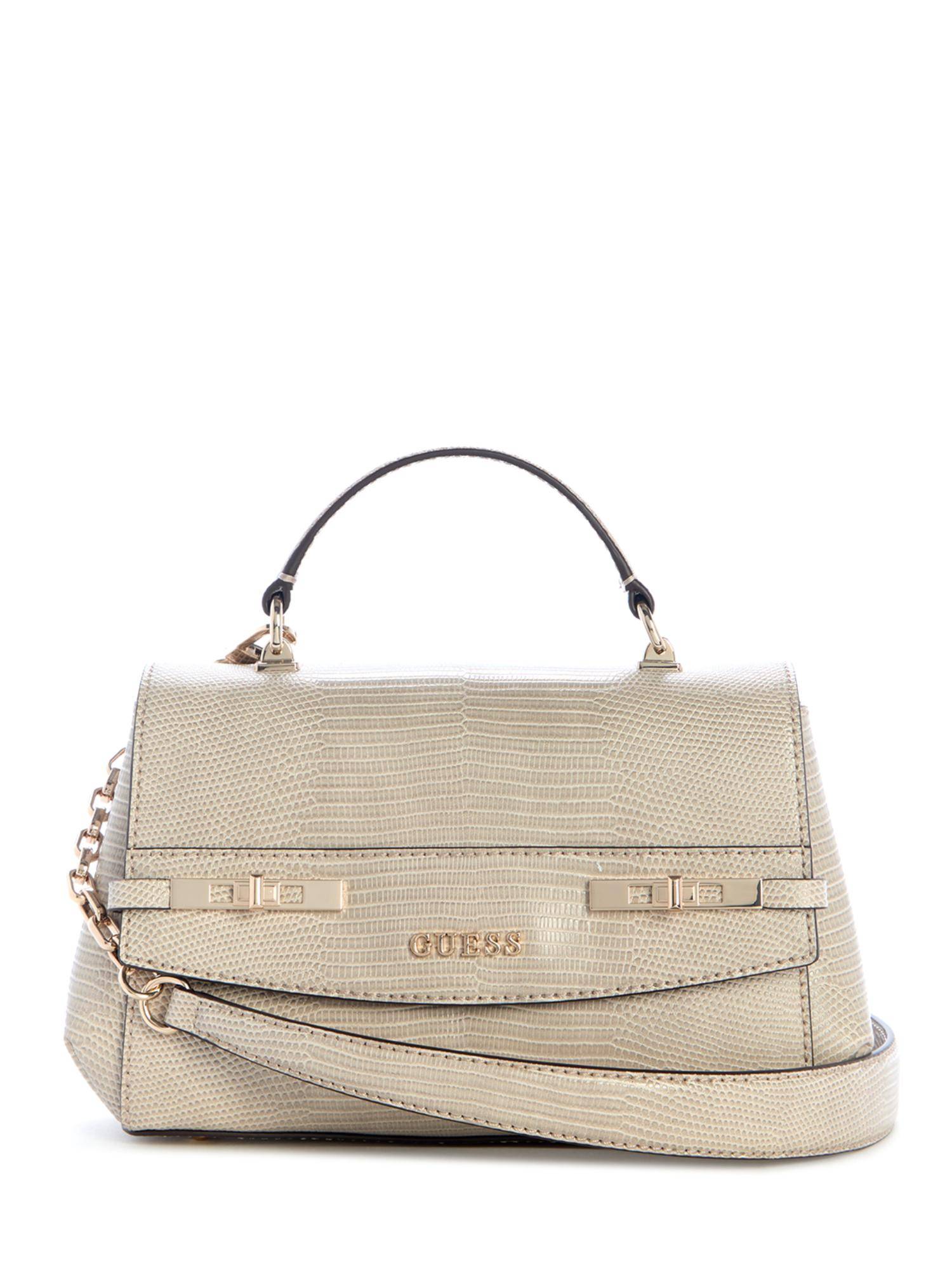 Guess Beige Textured Croissbody Bag
