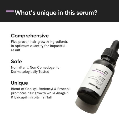 Minimalist 18% Hair Growth Actives Hair Serum For Reducing Hairfall & Growth:  Buy Minimalist 18% Hair Growth Actives Hair Serum For Reducing Hairfall &  Growth Online at Best Price in India | Nykaa
