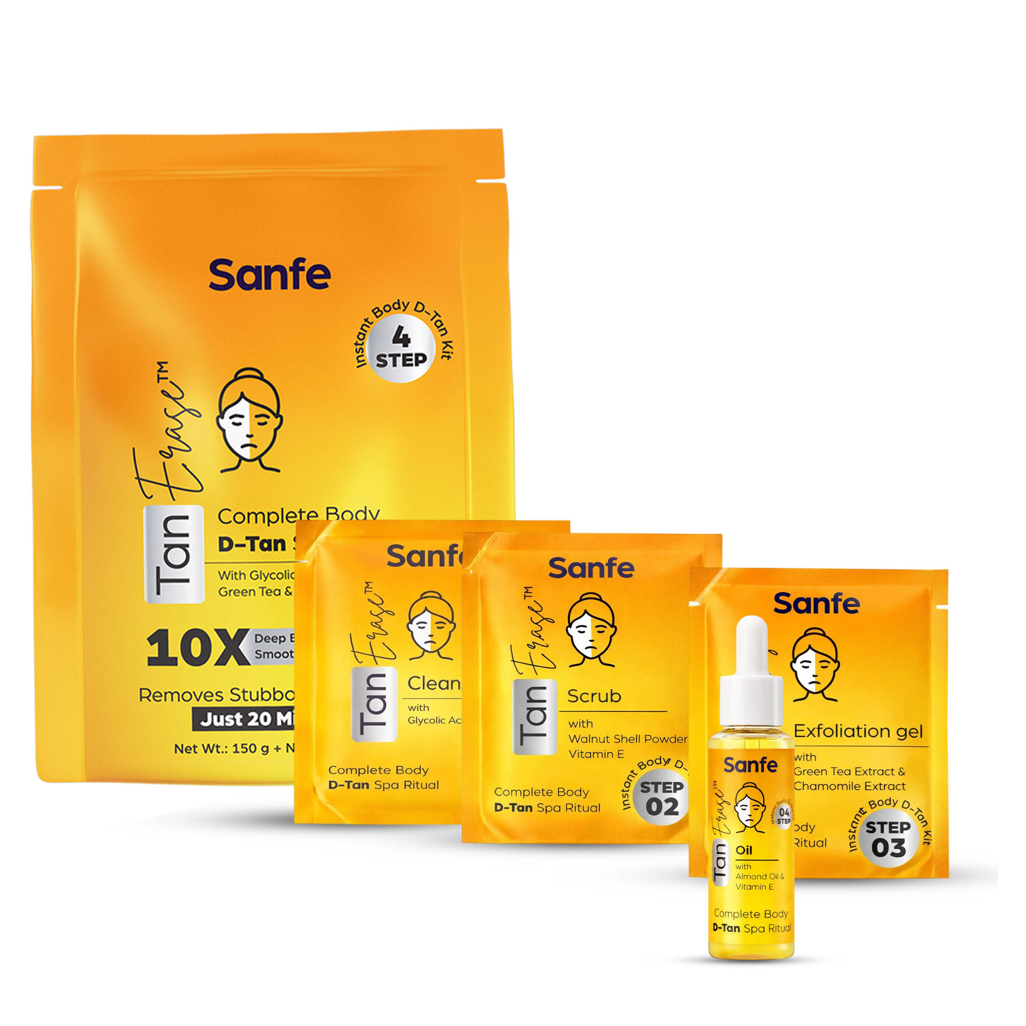Sanfe Tan Erase Body Detan Kit
