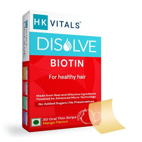 HealthKart HK Vitals Disolve Biotin For Healthy Hair - Mango Flavour: Buy  HealthKart HK Vitals Disolve Biotin For Healthy Hair - Mango Flavour Online  at Best Price in India | Nykaa