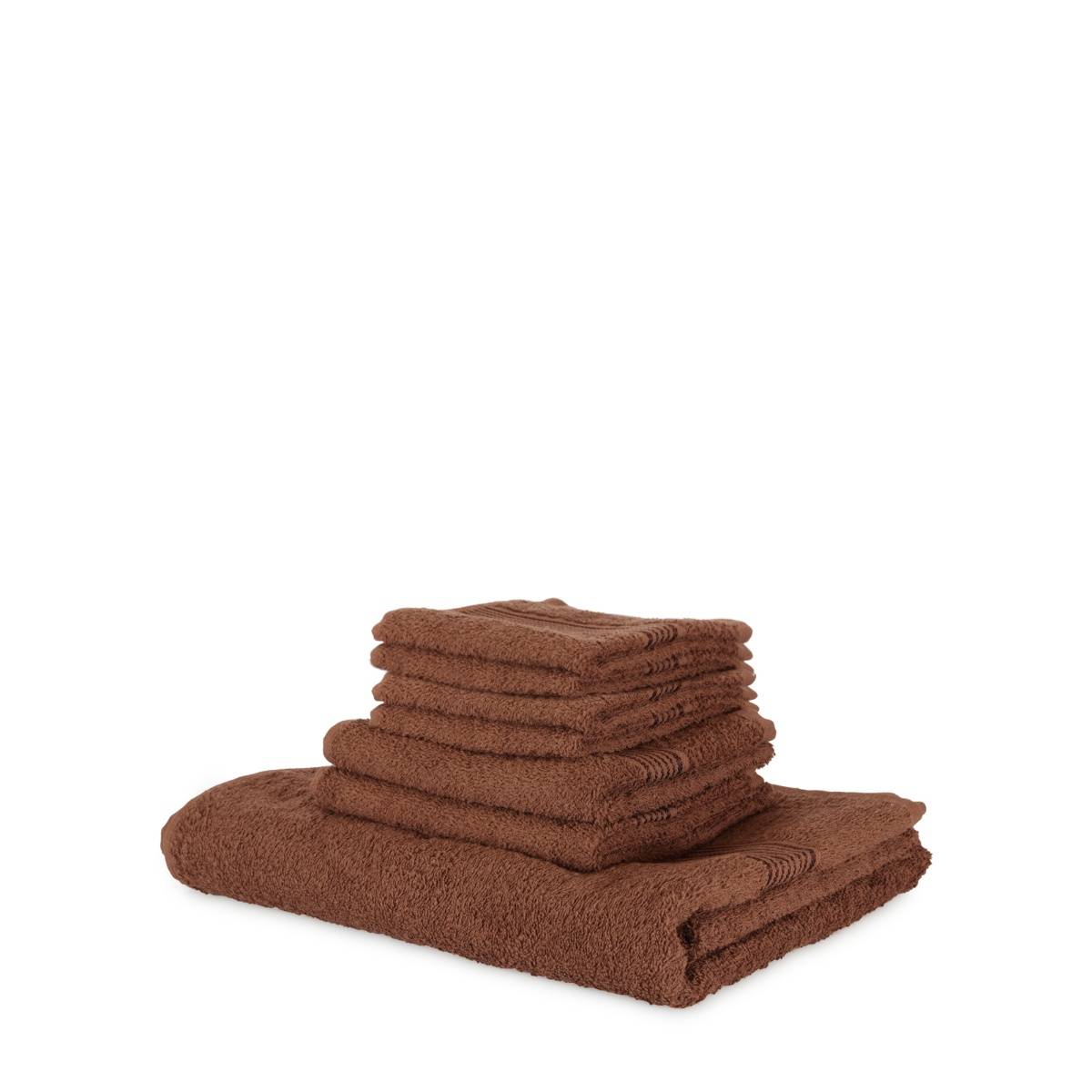 KOPA 7Pc Quick Dry 100% Cotton Soft Terry Towel -1Pc Bath, 2Pc Hand, 4Pc Face D'Ross Solid