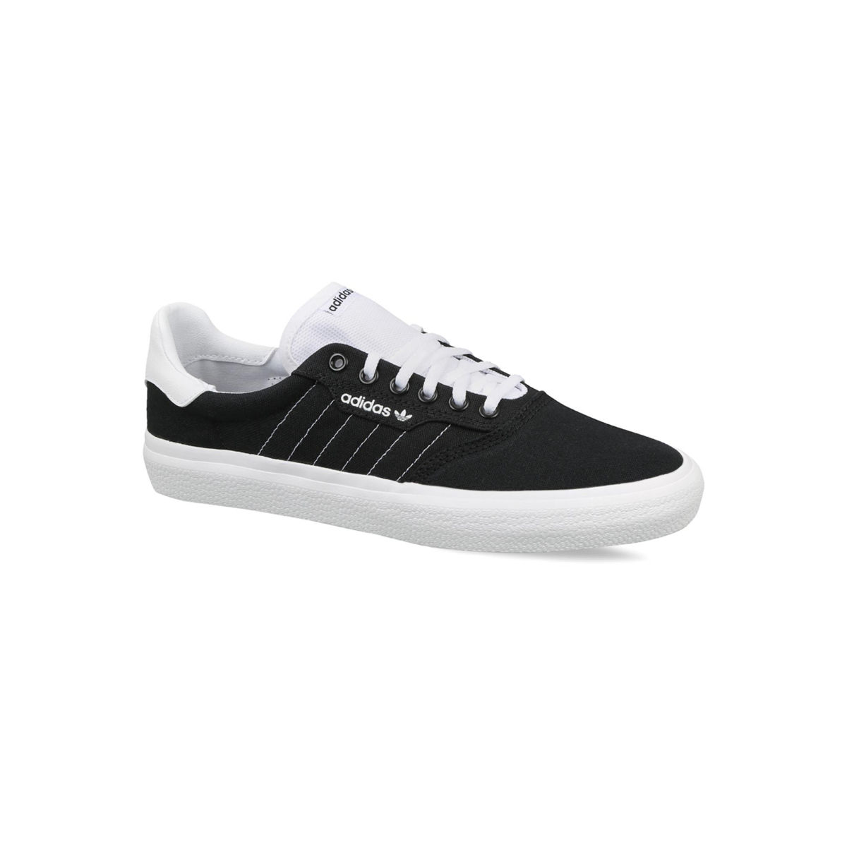 Adidas 3mc black & deals white contrast canvas shoes