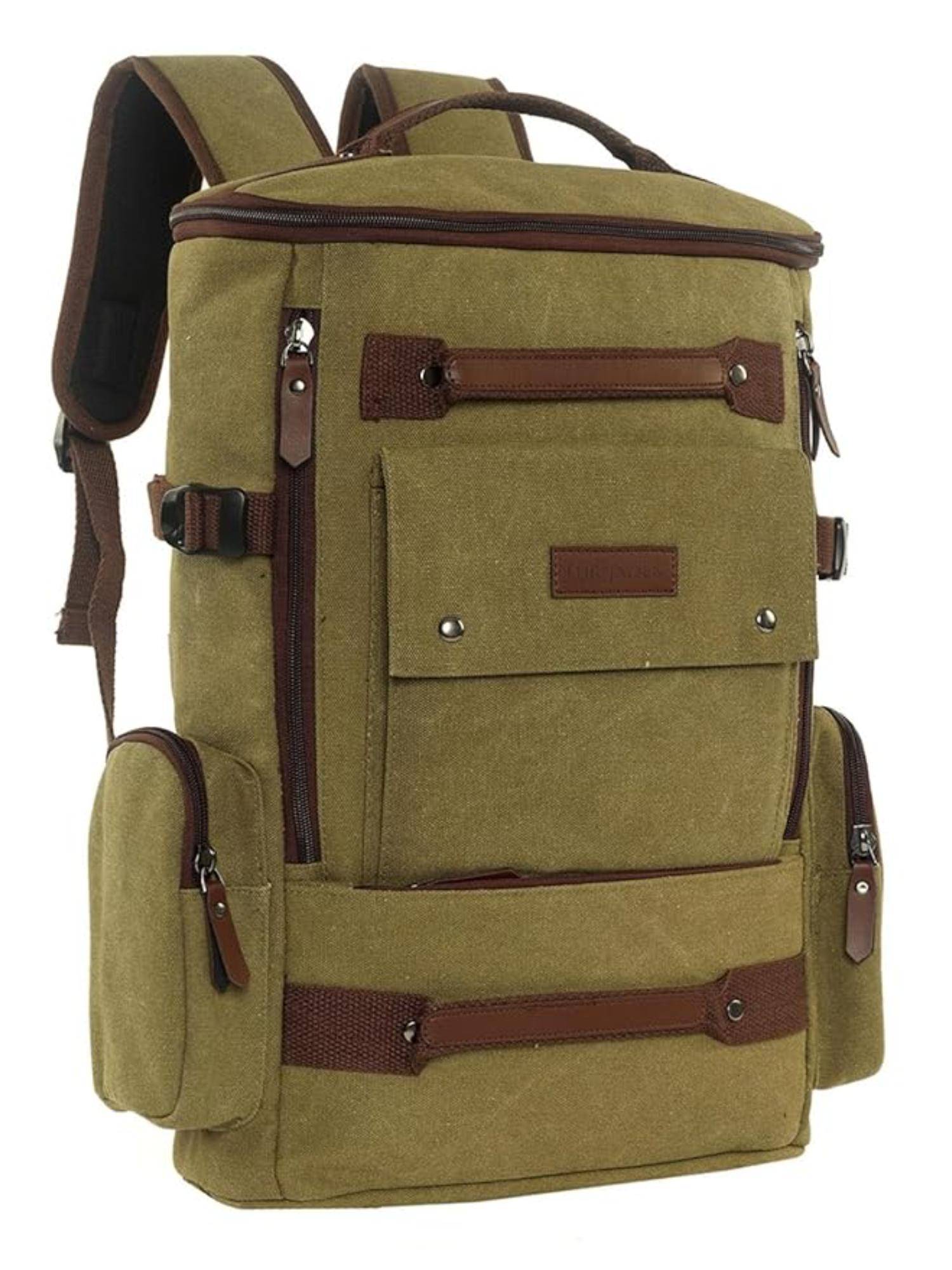 FUR JADEN The Voyager Laptop Green Backpack (M)