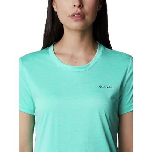 Columbia Women Green Hike Short Sleeve Crew T-Shirt (M)