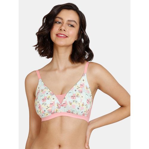 Buy Zivame Padded Non Wired 3/4th Coverage T-Shirt Bra - Pink