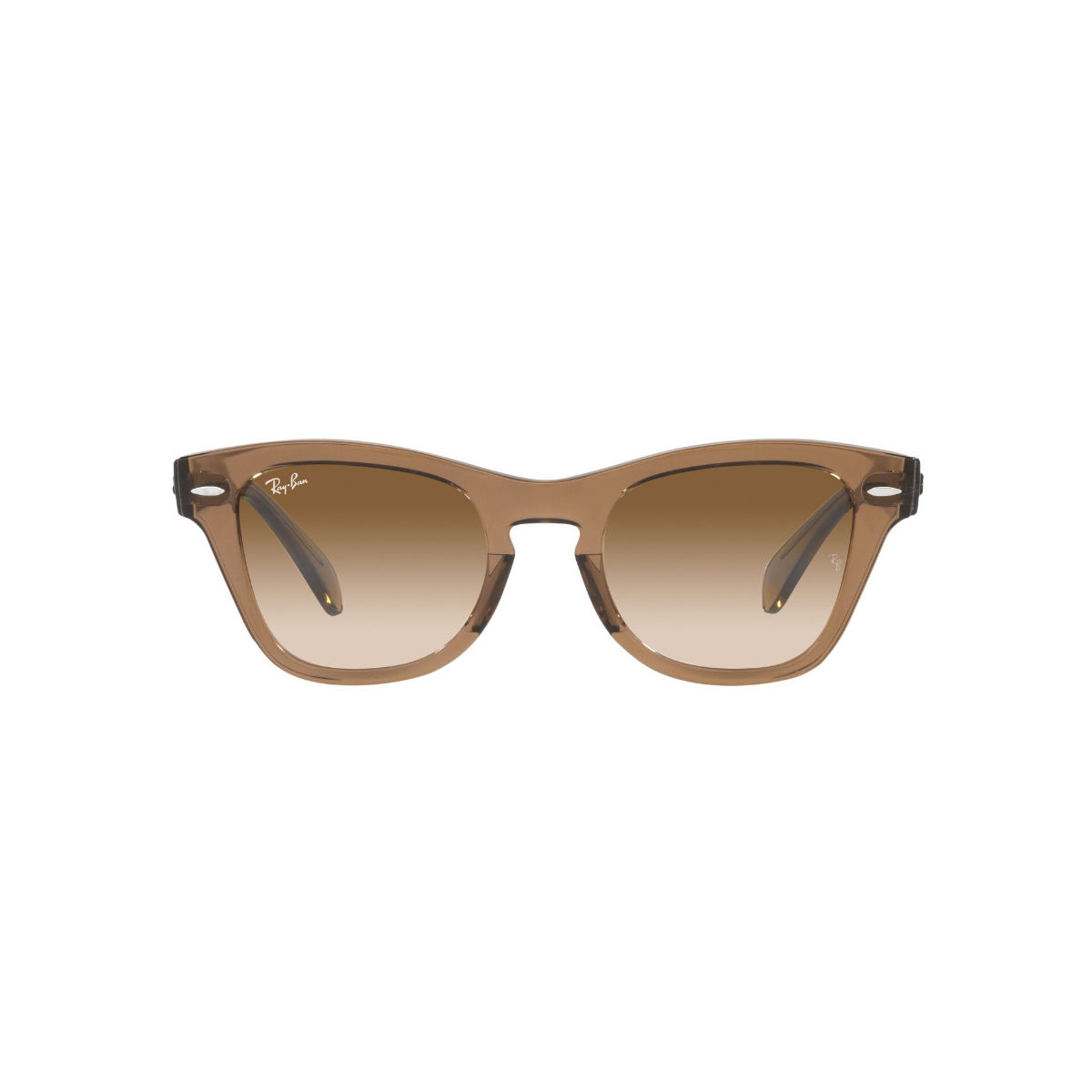 Ray Ban Gold Aviator Gradient Sunglasses | Light Brown Gradient Lenses |  Stuarts London