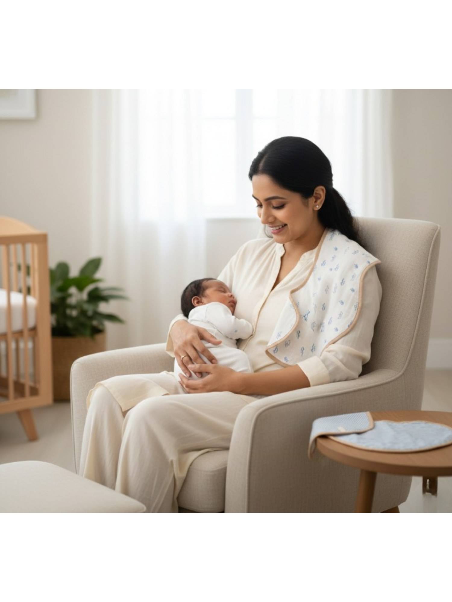 Masilo Organic Muslin Burp Cloth & Bib