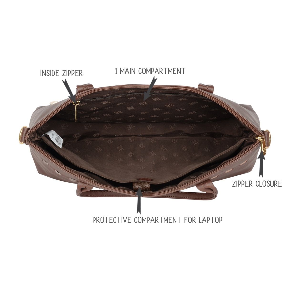 Baggit Campfire Brown Large Laptop Bag Buy Baggit Campfire Brown Large