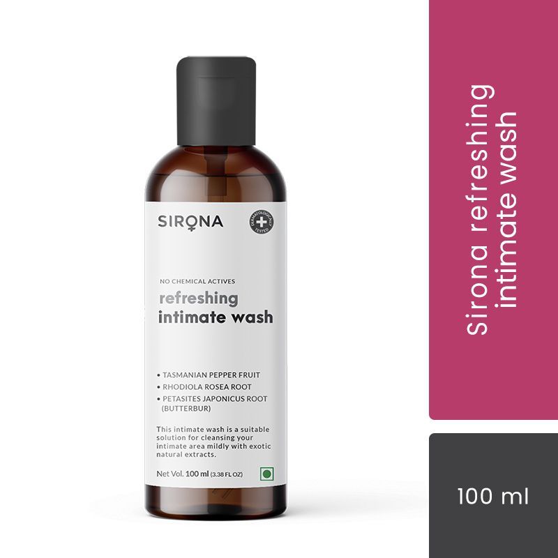 Buy Sirona Natural Exfoliating Face Wash with Refreshing Intimate Wash