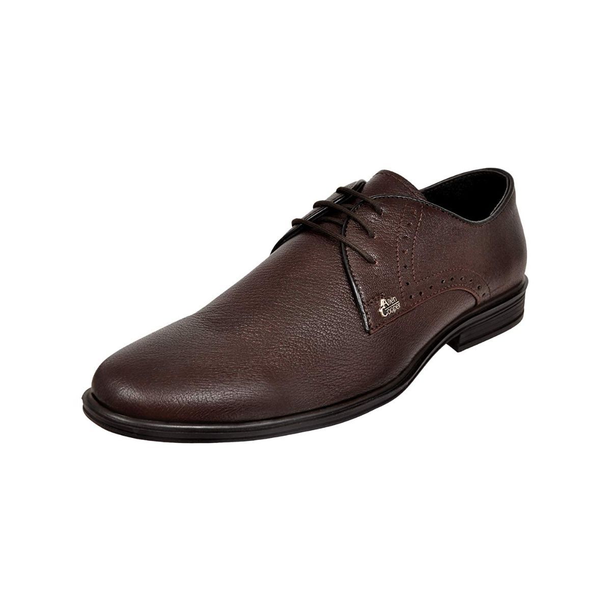 Allen Cooper Brown Formal Shoes For Men - 10