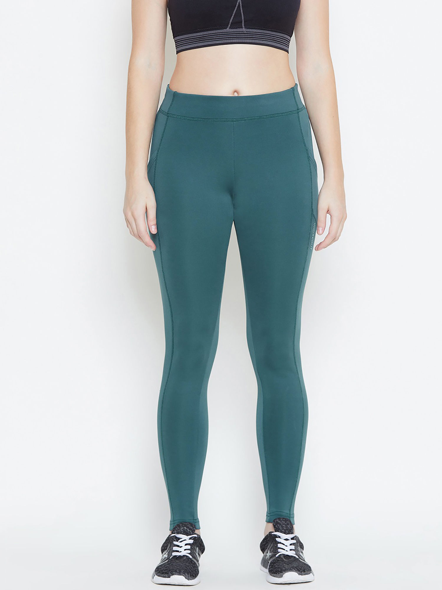 Buy Reebok Green Slim Fit Shiny Hr Tights for Women Online @ Tata CLiQ