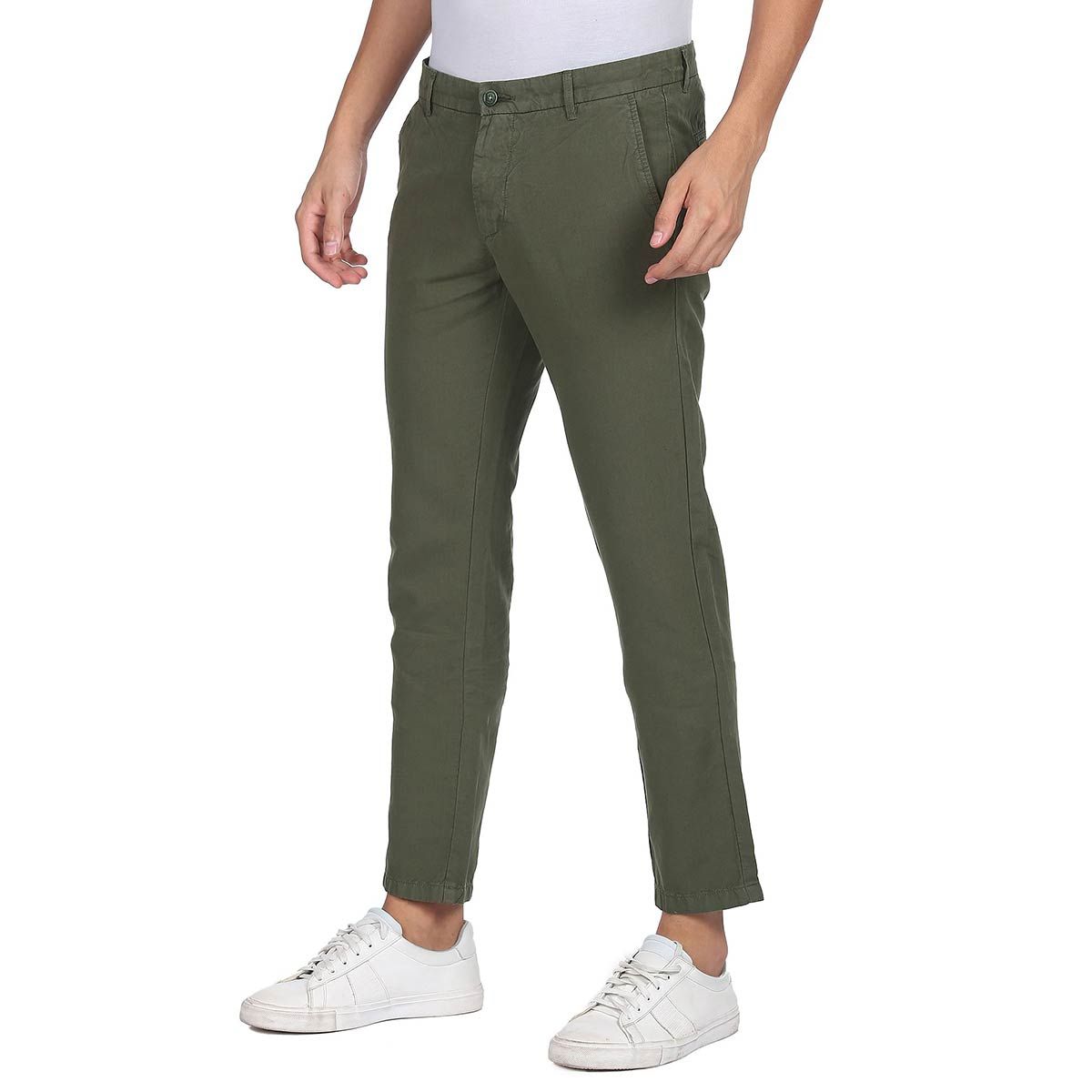Buy Arrow Sports Men Black Solid Slim fit Regular trousers Online at Low  Prices in India  Paytmmallcom