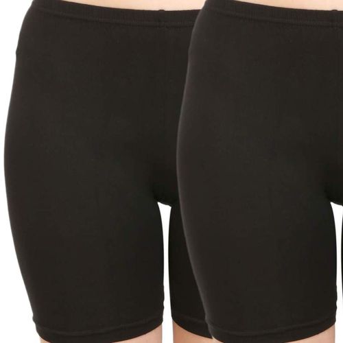 Cotton Lycra Womens Black Bike Shorts Buy Bodycare Cycling