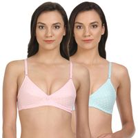 BODYCARE 6571 Low Coverage Front Open Seamless Cotton Padded Bra