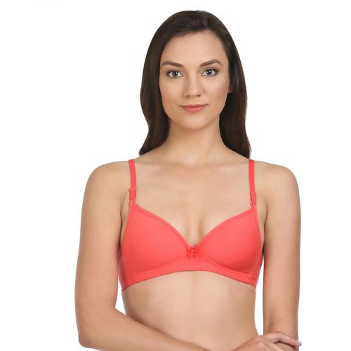 Buy Bodycare Lightly Padded Bra In Grey-Pink-Firozi Color (Pack of 3) online