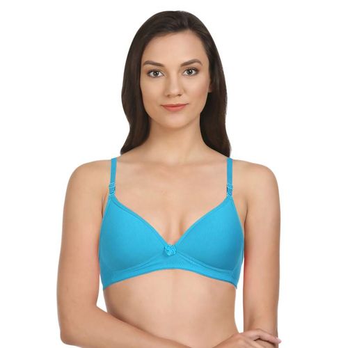 Buy Bodycare Lightly Padded Bra In Grey-Pink-Firozi Color (Pack of 3) Online