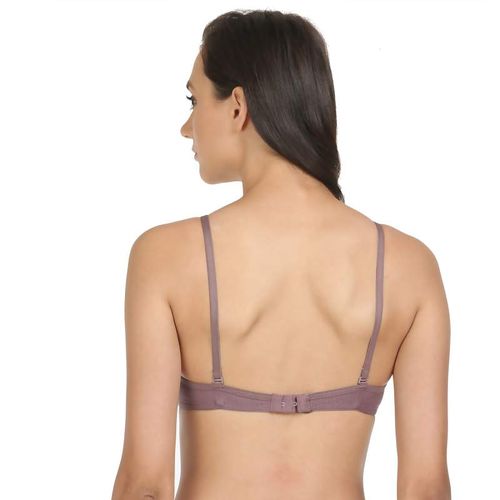 Buy Bodycare Lightly Padded T-Shirt Bra In Mousse-Skin Color (Pack of 2) -  38B Online