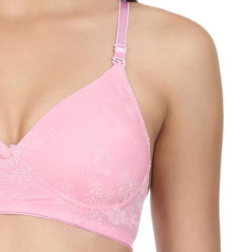 Buy Bodycare Pack of 2 Lightly Padded Bra In Pink Colour online