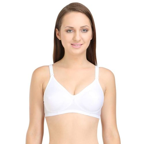 BHS WHITE GREY RETRO UNDERWIRED MOULDED LACE BALCONY BRA SIZE 34C CUP 
