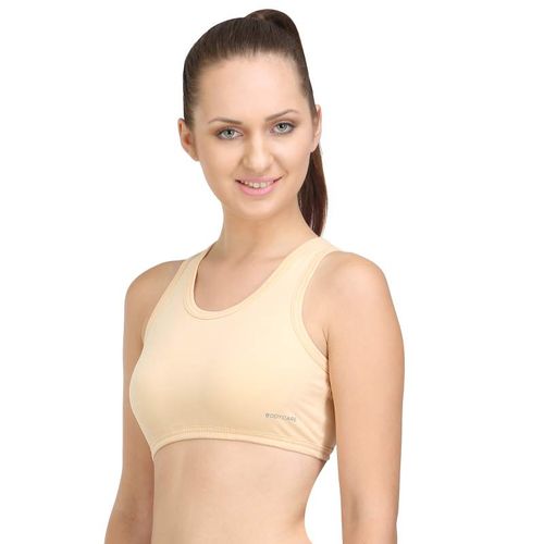 Bodycare Plain Ladies White Hosiery Sports Bra, For Inner Wear, Size: 32-40  at Rs 205/piece in Mohali