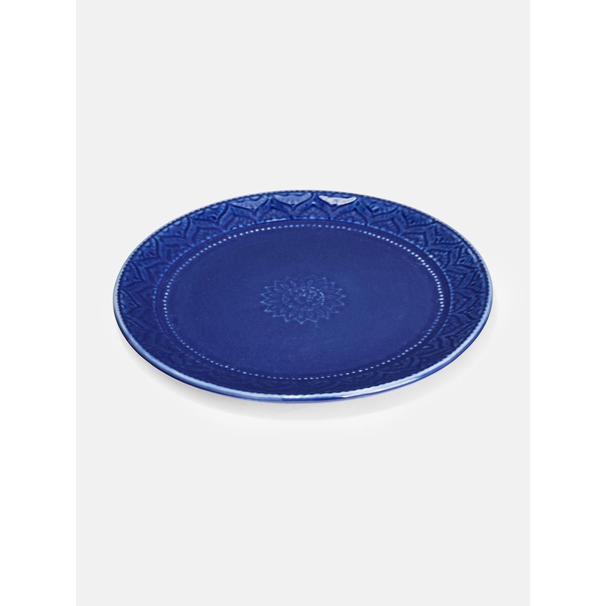 Fabindia Nilaya Embossed Dinner Plate Buy Fabindia Nilaya Embossed