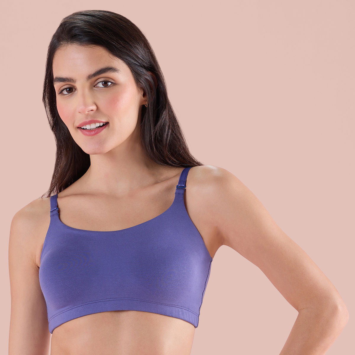 Buy Nykd by Nykaa Cotton Camisole slip with in-built Bra -NYC003