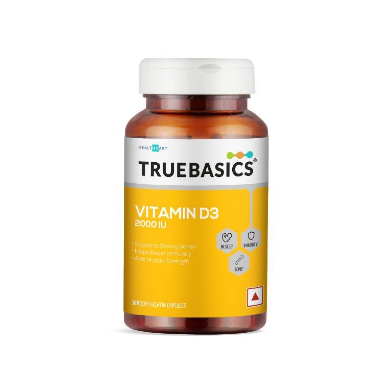 TrueBasics Vitamin D3 2000 IU Tablets