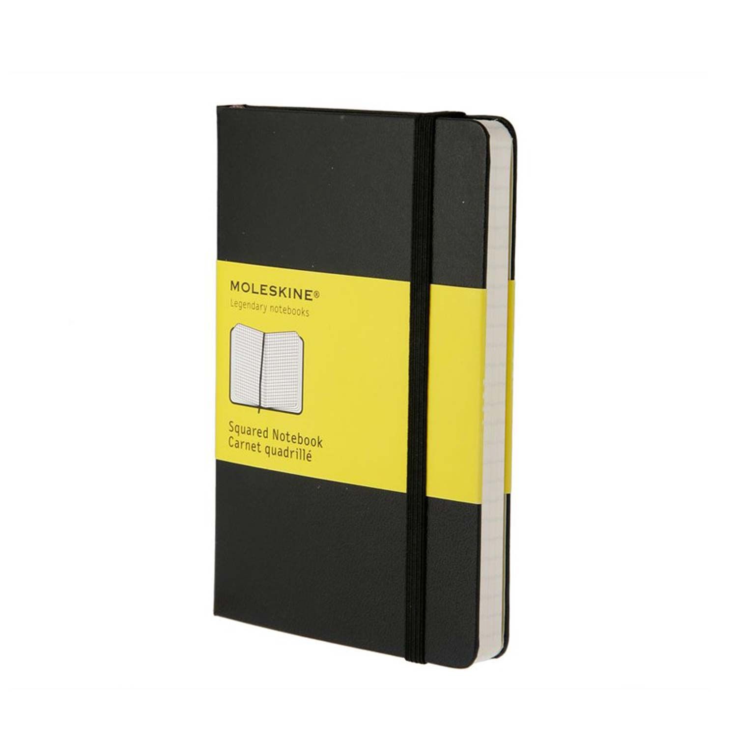 Moleskine Classic Notebook Squared Hard Cover Pocket - Black