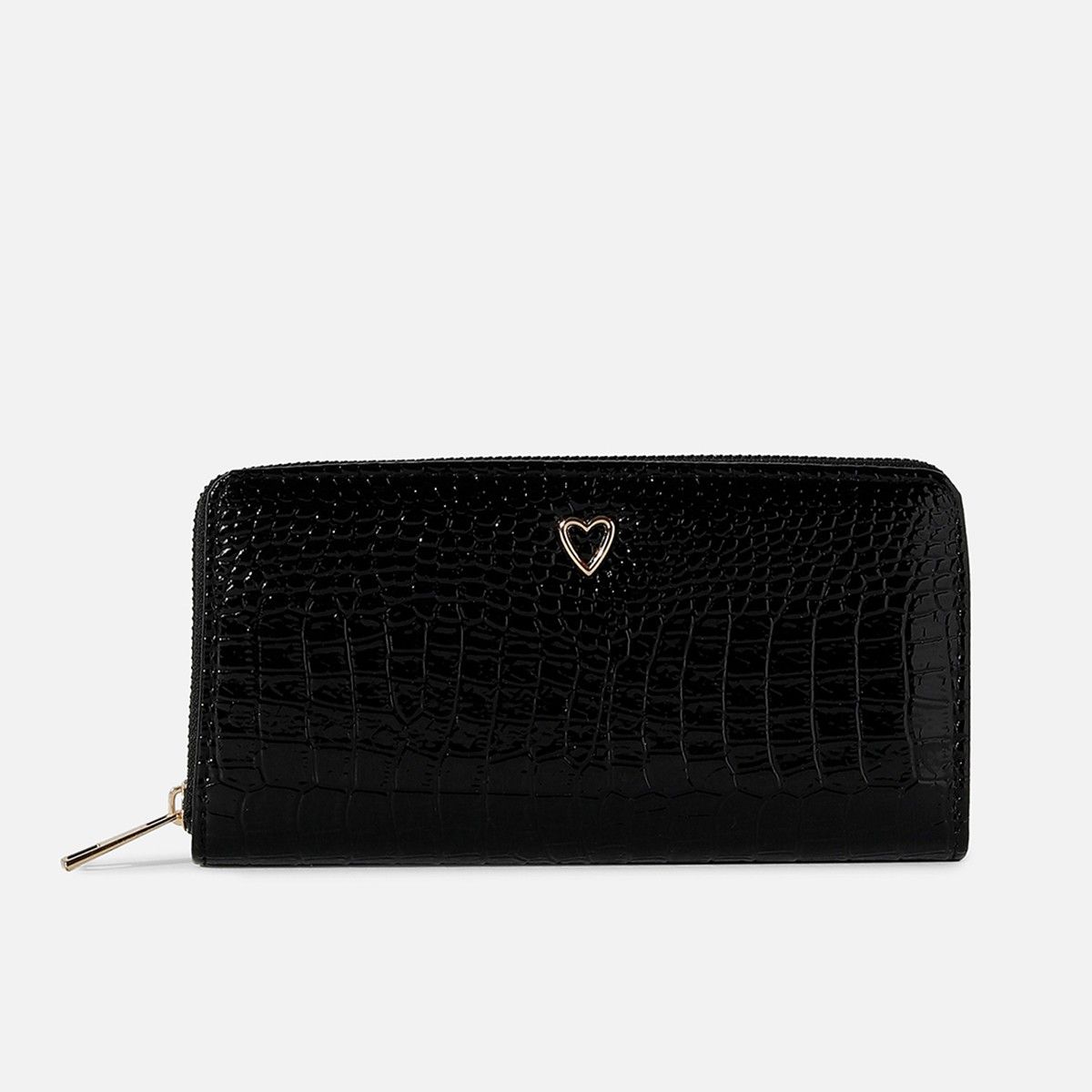 Buy Haute Sauce Black Textured Vegan Leather Wallet Online