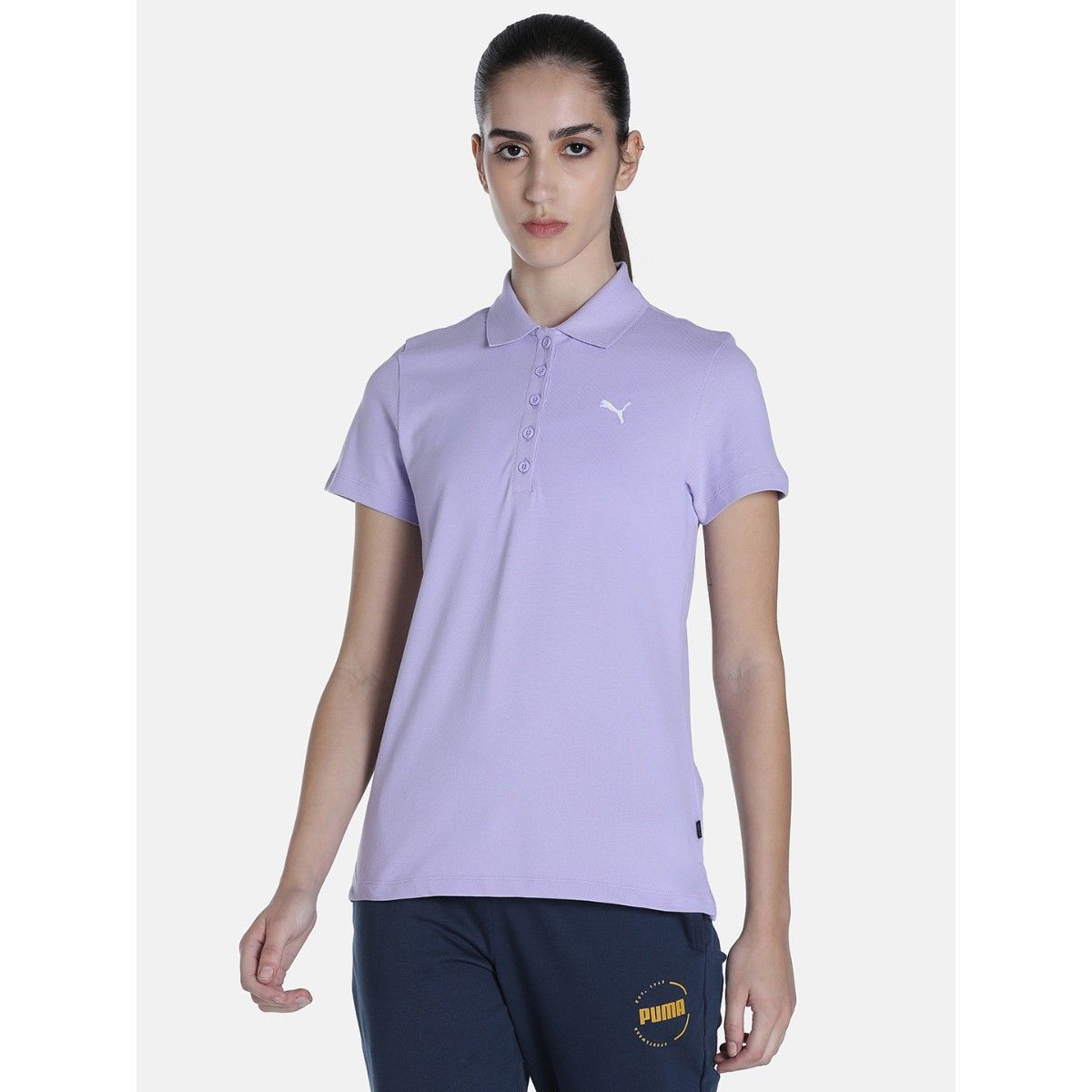 Puma Ess Womens Black Polo T-Shirt (XS) PUMA Womens 2019 Slim Stretch Polo