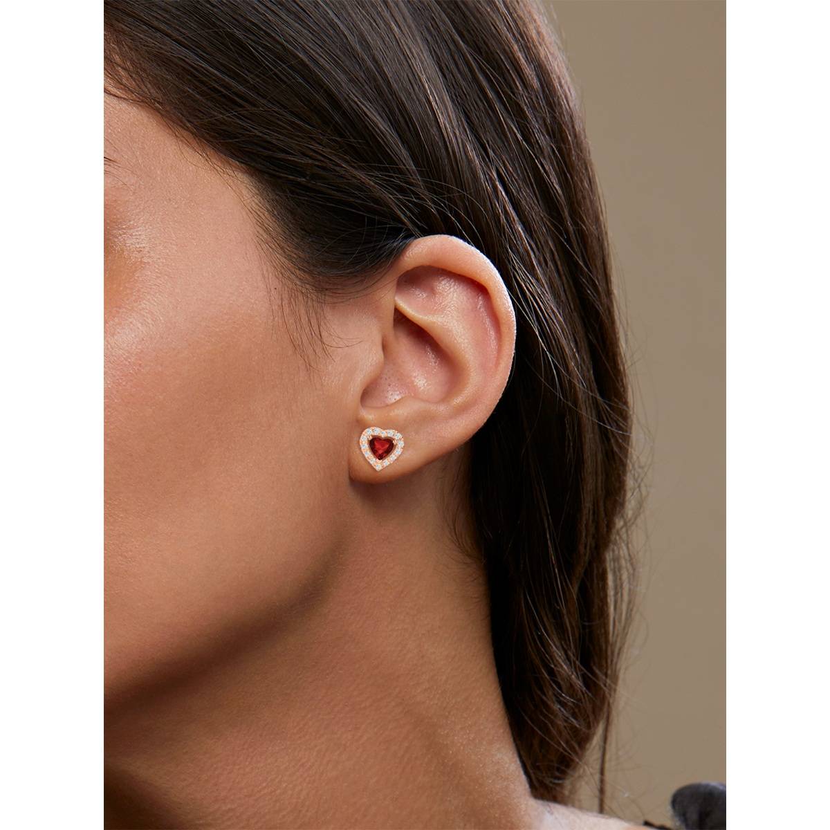 MINUTIAE Rose Gold-Plated Contemporary Stud Earrings