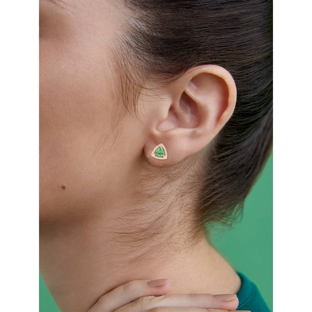 MINUTIAE Rose Gold-Plated Contemporary Stud Earrings