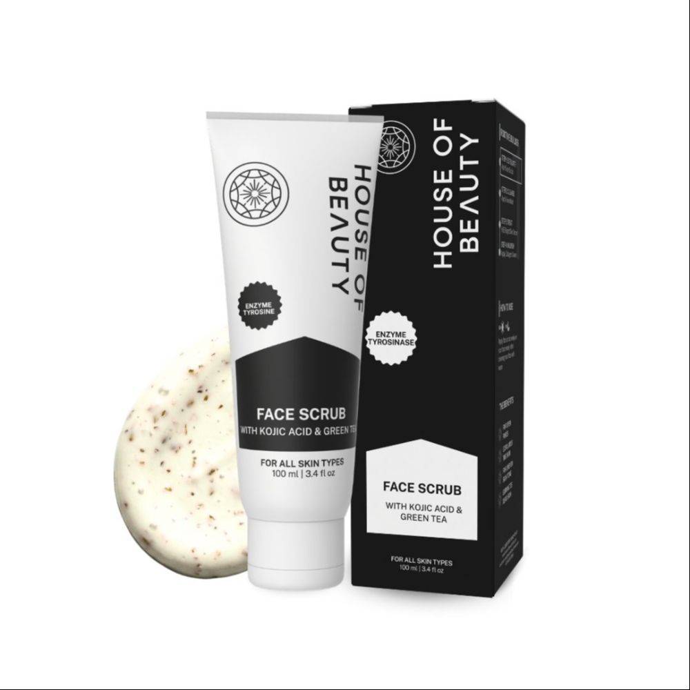 House Of Beauty Face Scrub With Kojic Acid & Green Tea