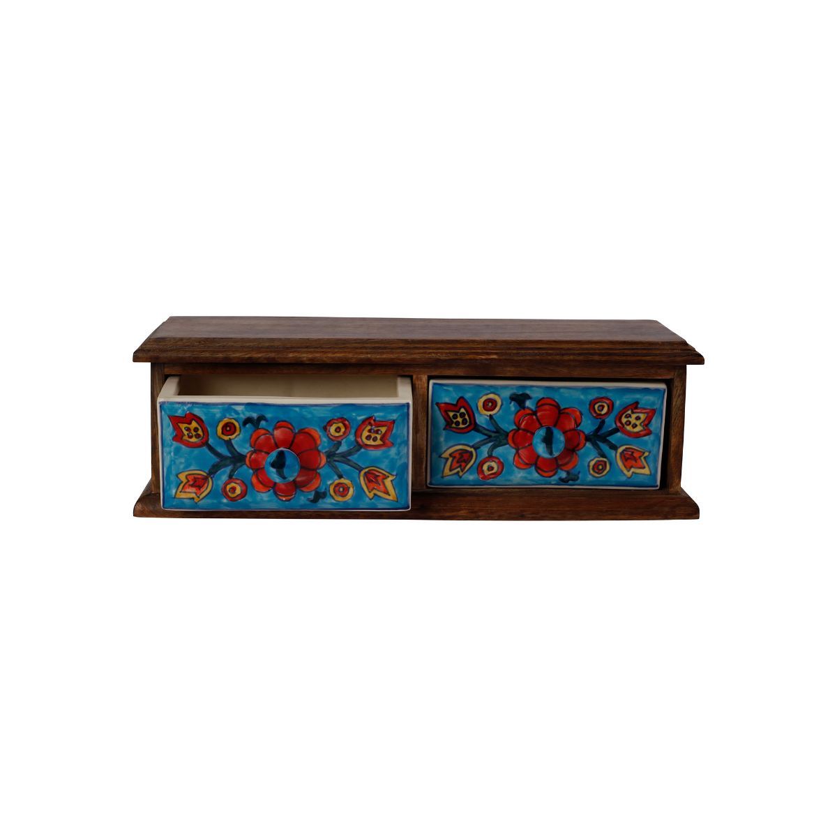 The 7 DeKor Decorative Wooden with 2 Ceramic Drawers Buy The 7