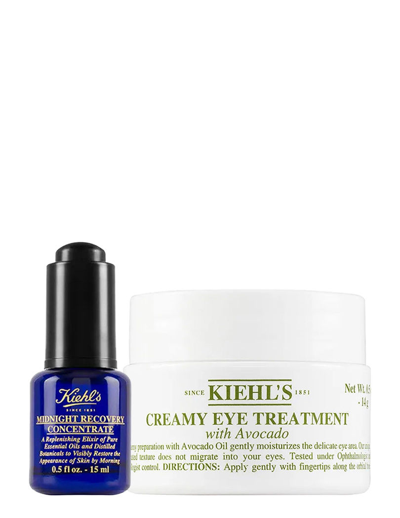 Kiehl's Night Regime With Midnight Recovery Concentrate Serum & Avocado Eye Cream