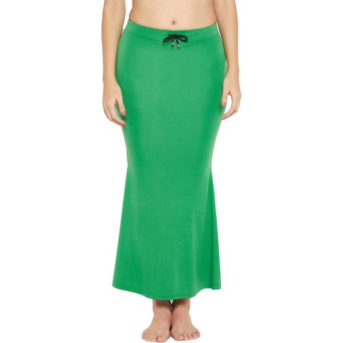 Buy Secrets By Zerokaata Women Solid Mermaid Fit Saree Shapewear - Green  Online