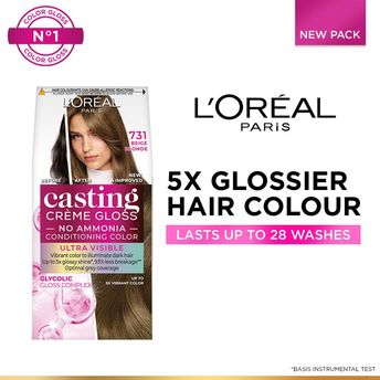 L'oreal Paris Casting Creme Hair Color With Glycolic Gloss Complex - 731 Beige Blonde