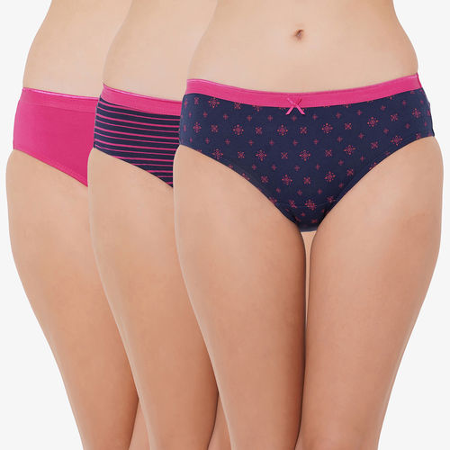 Buy Cotton Hipster Panties for Women Pack of 3, Full Coverage