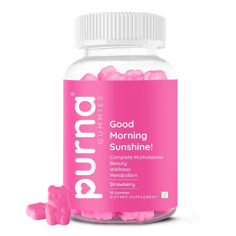 Purna Gummies Multivitamin Strawberry Gummies With Minerals