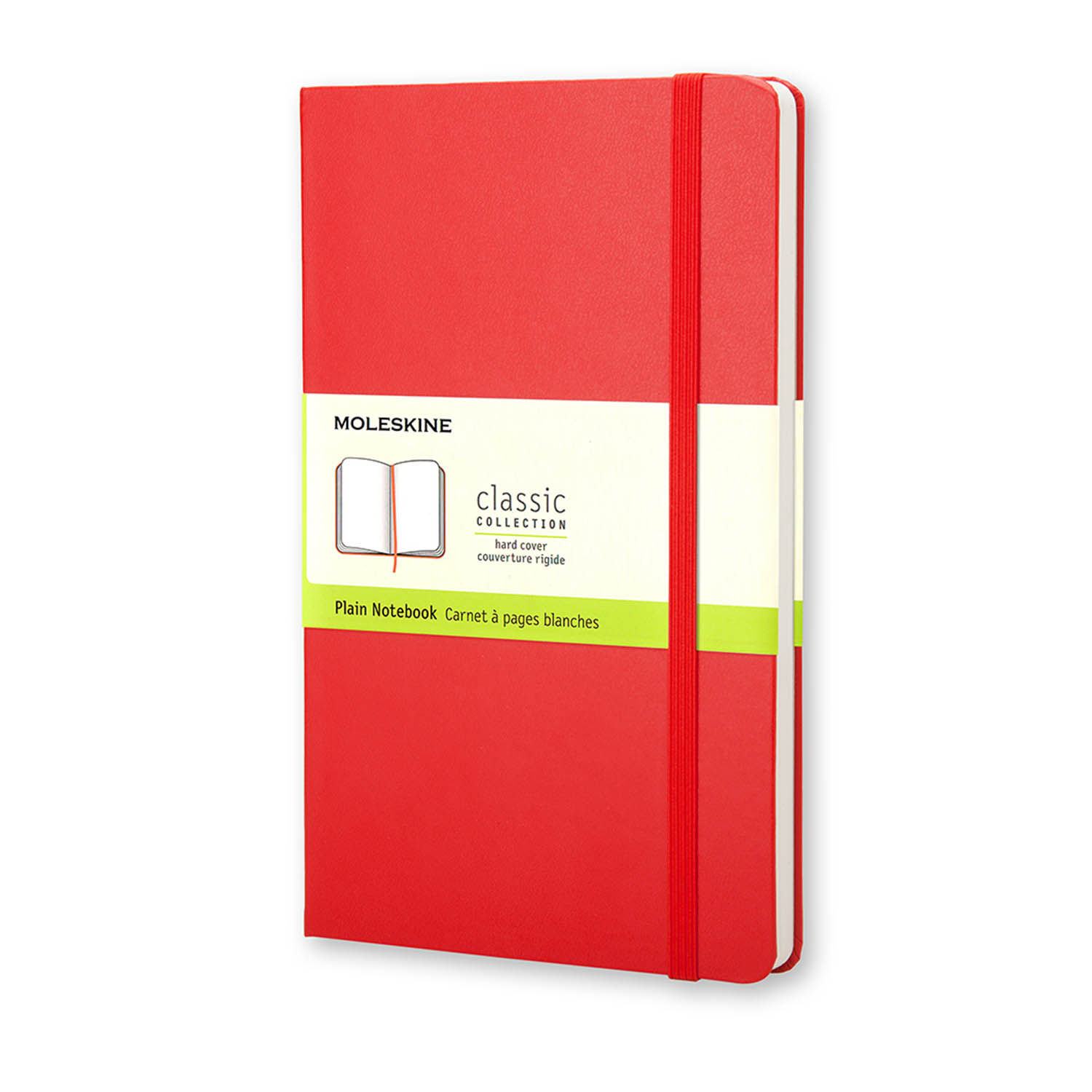 Moleskine Classic Notebook Plain Hard Cover Pocket - Red