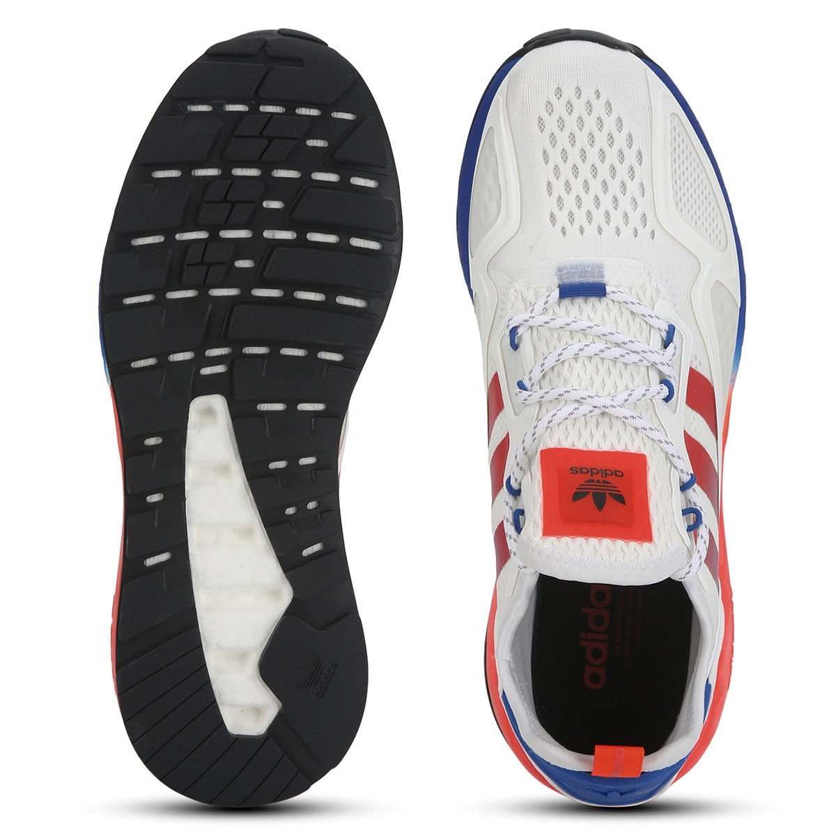 Buy adidas Originals Zx 2K Boost White Casual Sneakers (UK 3.5) Online
