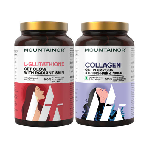 mountainor l glutathione Buy Mountainor Collagen and Glutathione Tablets Combo for Glowing Skin  Online