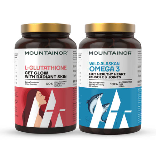 mountainor l glutathione Buy and Omega Combo for Brighter Skin Online Quantity:2-Bottles tesofensine and 5 amino مكمل تفتيح شامل