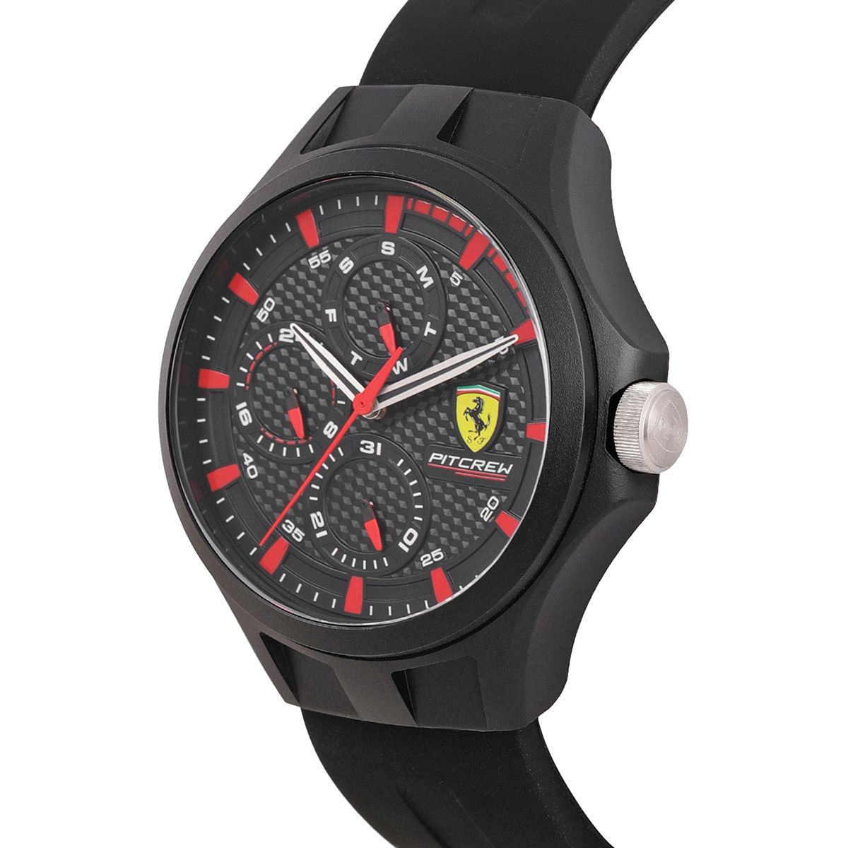 Buy Scuderia Ferrari Pit Crew 0830678 Black Dial Watch For Men Online