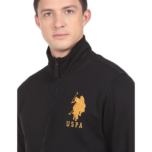 Buy U.S. Polo Assn. Zip Up Appliqued Sweatshirt 